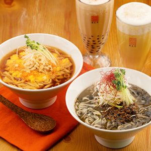 台湾カフェ・春水堂（チュンスイタン）の新作メニューは、タピオカ安納芋ミルクティーとよく合う2種類の麺！